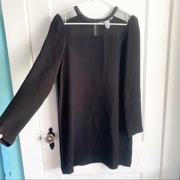 Diane Von Furstenberg Cocktail Dress Long Sleeve Mesh Peek-a-Boo Neckline 4 Sexy - Picture 2 of 7